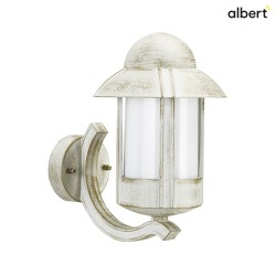 Outdoor Wall luminaire Country style Night watchman Type No. 1840, standing with bracket, IP44, E27 QA55, white-gold