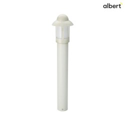 Bollard light Country style Night wathcman Type No. 2025, IP44, 90cm, E27 QA55 max. 57W, cast alu / opal glass, white-gold