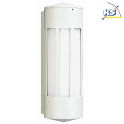 Outdoor Wall luminaire Type No. 0240, IP44, E27 QA55 max. 57W, cast alu / opal glass, white