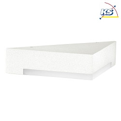 LED Outdoor Wall luminaire Type No. 0333, IP54, triangle shape, 5W 3000K 480lm, cast alu / acrylic glass, dimmable, white