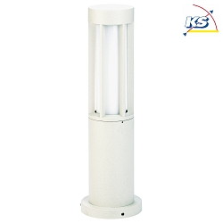 Outdoor Sockelleuchte Typ Nr. 0507, IP44, Hhe 50cm, E27 max. 20W (LED), Alu-Guss / Opalglas, Wei