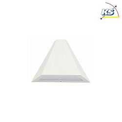 Auenwandleuchte Typ Nr. 0673, Trapezform, IP44, E27 QA55 max. 57W, Alu-Guss / Glaseinsatz satiniert, Wei