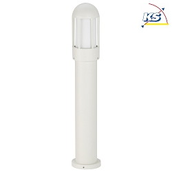 Pollerleuchte Typ Nr. 2015, IP44, Hhe 83.5cm, E27 QA55 max. 57W, Alu-Guss / Opalglas, Wei matt