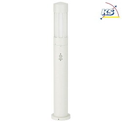 Bollard light Type No. 2249 with motion detector (Type 2019), IP44, 90cm, E27 QA55 max. 57W, cast alu / opal glass, white