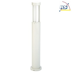 Pollerleuchte Typ Nr. 2043, IP44, Hhe 90cm, E27 max. 20W (LED), Alu-Guss / Opalglas, Wei