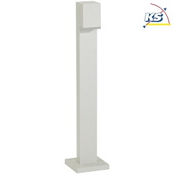 LED Bollard light Type No. 2065, IP44, 70cm, 230V AC/DC, 3.2W 3000K 330lm, cast alu / acrylic glass satined / clear, white