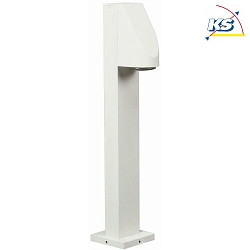 LED Bollard light Type No. 2078, IP43, height 76.5cm, 230V AC/DC, 4.5W 3000K 330lm, cast alu / bubble glass clear, white