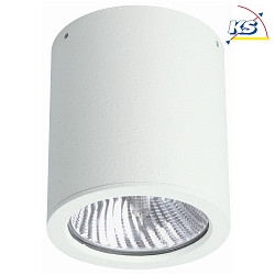 Auendecken-Strahler Typ Nr. 2130, Aufbau, IP44,  11cm / H 12.5cm, E27 PAR30 max. 75W, starr, Wei