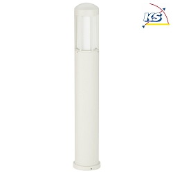 Bollard light Type No. 2221, IP44, height 90cm, E27 QA55 max. 57W, cast alu / opal glass, white matt