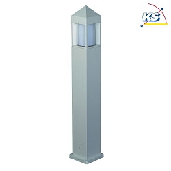 Bollard light Type No. 2241, IP44, height 90cm, E27 QA55 max. 57W, cast alu / opal glass cylinder, white matt