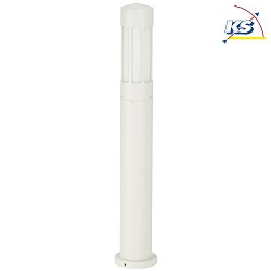 Bollard light Type No. 2249, E27, IP44, height 90cm, E27 QA55 max. 57W, cast alu / opal glass, white