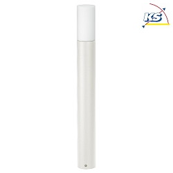 LED Bollard light Type No. 2277, IP44, height 90cm, 10W 3000K 900lm, cast alu / opal glass, dimmable, white matt