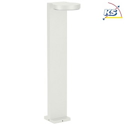 LED Bollard light Type No. 2290, IP44, height 90cm, 16W 3000K 1600lm, cast alu / acrylic glass opal, white matt