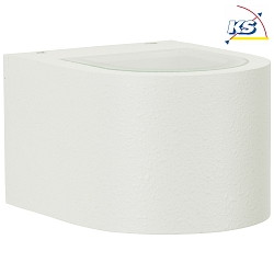 LED Auenwand-Strahler Typ Nr. 2340, Up/Down, breit/breit, Rund, IP44, 230V, 2x 3W 3000K 330lm, Glas, Wei