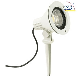 LED Spiestrahler Typ Nr. 2356, IP54, 16W 3000K 2240lm 30, dreh- und schwenkbar, dimmbar, Alu-Guss / Glas, Wei matt