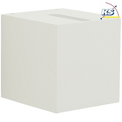 LED Auenwand-Strahler Typ Nr. 2415, Up/Down, eng/eng, Eckig, IP44, 230V, 13.4W 3000K 1200lm, Linse klar, Wei