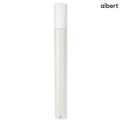 Pollerleuchte Typ Nr. 3077, IP54, E27 max. 100W, Aluminium-Guss / Opalglas, wei