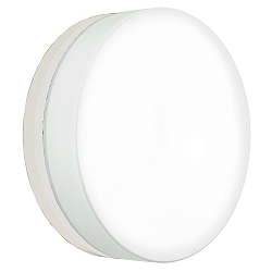 Outdoor LED Wall and Ceiling luminaire Type No. 6307, IP65,  19cm, 12W 3000K 1200lm, white matt / glass opal