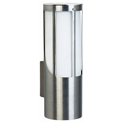 Luminaire mural d'extrieur TYPE NO 0256 cylindrique E27 44, acier inoxydable mat gradable