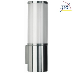 Outdoor Wall luminaire Type No. 0309, E27, IP44, E27 max. 20W (LED), stainless steel / opal glass
