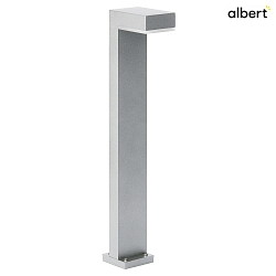 Paletto luminoso TYPE NO 2086 IP44, Opale, Argento