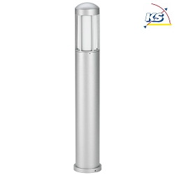 Bollard light Type No. 2221, IP44, height 90cm, E27 QA55 max. 57W, cast alu / opal glass, silver matt