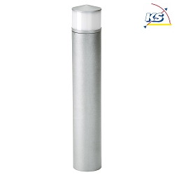 LED Bollard light Type No. 2240, IP44, height 58.5cm, 10W 3000K 900lm, cast alu / acrylic glass, dimmable, silver matt