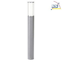 Bollard light Type No. 2269, IP44, height 90cm, E27 max. 20W (LED), stainless steel, acrylic glass, inside opal, silver matt