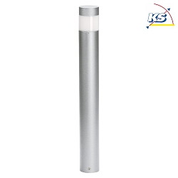 LED Bollard light Type No. 2294, 360 symmetrical, 9W 3000K 1000lm aluminum / plastic opal, silver matt