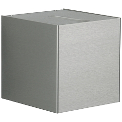 LED Outdoor Wall spot Type No. 2413 - 2-sided, tight/wide, cube, IP44, 2x 6.7W 3000K 600lm, rigid, stainless steel