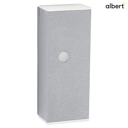 Lampada da parete TYPE NO 2490 con rilevatore di movimento, su due lati GU10 IP44, Argento, trasparente dimmerabile