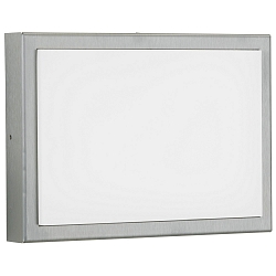 Lampada da parete e soffitto TYPE NO 6355 angolare 44, acciaio inossidabile opaco, Opale dimmerabile