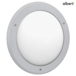 outdoor wall luminaire TYPE NO 6419 IP44, opal, silver dimmable