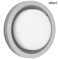 outdoor wall luminaire TYPE NO 6421 IP54, opal, silver dimmable