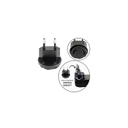 adapter DRIVER SOCKET FOR ARD-040645 / EU-PLUG removable, without charger, black