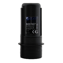 E27 socket CASAMBI THREADED HOLE / PARTLY THREADED SHELL Bluetooth controllable, analogue trailing edge dimming output, black