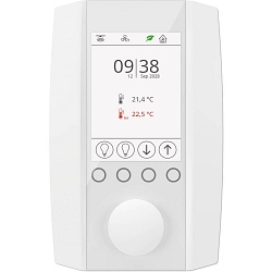 Pannello di controllo a parete Bluetooth CASAMBI ARCA-ECO BT24 versione a montaggio superficiale, programmabile, Bianco