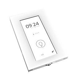 CASAMBI Touchscreen-Panel ARCA-PRO BT24, Aufbau, Alu-Rahmen + Glas, 24V DC, mit CO2-/ Humidity-Sensor, programmierbar, Wei