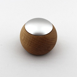 remote control CASAMBI LEPUK EVOLUTION round, with sensor, 4 channel, with accumulator, with lighting, silver, oak natural