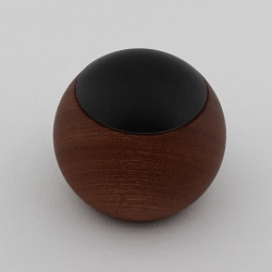 remote control CASAMBI LEPUK EVOLUTION round, with sensor, 4 channel, with accumulator, with lighting, dark wood, black