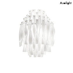 Wall luminaire AP AURA, E27, IP20, Murano glass, white