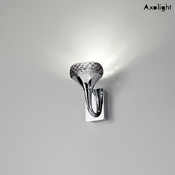 LED wall luminaire AP FAIRY, 7.4W, 2700K, 565lm, IP20, chrome, grey glass