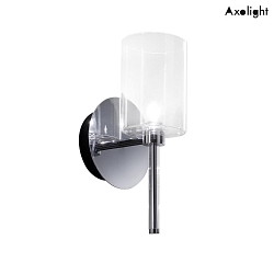 Wall luminaire AP SPILLRAY, incl. G4 LED, 1.5W, 3000K, IP20, chrome, crystal glass