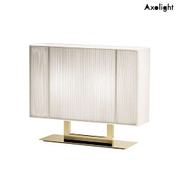 Lampe de table LT CLAVIUS P E14 IP20, or, blanche gradable