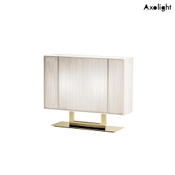 Lampe de table LT CLAVIUS P E14 IP20, or, couleur sable gradable
