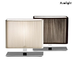 Lampe de table LT CLAVIUS XP E14 IP20, chrome, le tabac gradable