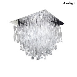 Luminaire de plafond PL AURA GR E27 IP20, chrome, dgager gradable