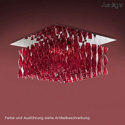 Ceiling luminaire PL AURA P 30, E27, IP20, Murano glass, transparent brown