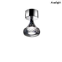 LED Decken-Aufbauleuchte PL FAIRY LED, 7.4W 2700K 565lm, IP20, Chrom, Glas klar