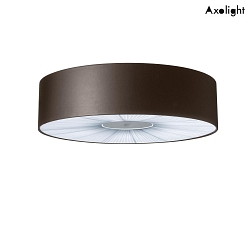 Luminaire de plafond PL SKIN 160 avec couverture E27 IP20, marron, blanche gradable